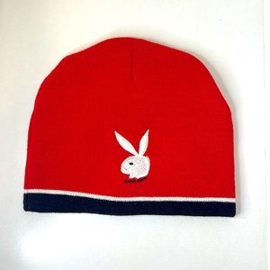 NWOT Playboy Bunny Beanie Hat- Red